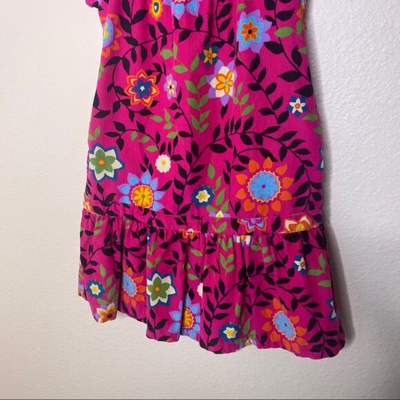 Gap Kids Corduroy Pink Floral Dress w Pockets XS - Picture 3 of 11
